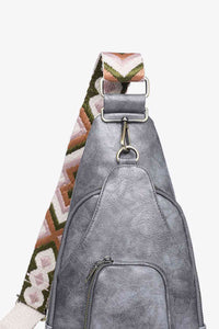 Adored Take A Trip PU Leather Sling Bag**