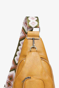 Adored Take A Trip PU Leather Sling Bag**