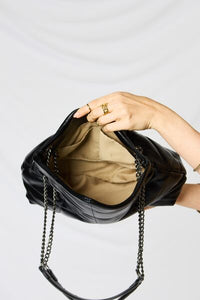 SHOMICO PU Leather Chain Handbag**