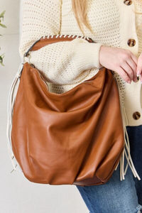 SHOMICO Fringe Detail Contrast Handbag**
