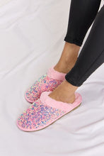 Forever Link Sequin Plush Round Toe Slippers**